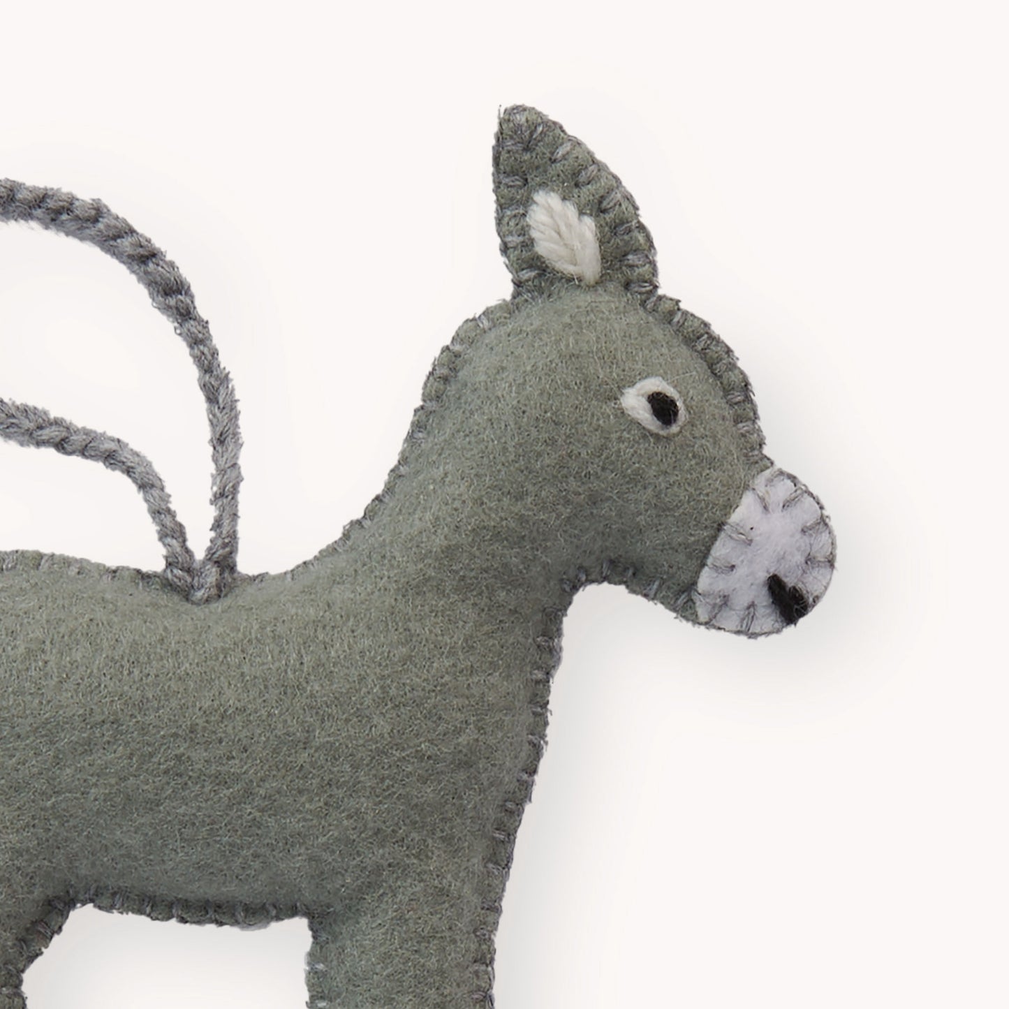 POKOLOKO Hand-Embroidered Ornament #color_donkey