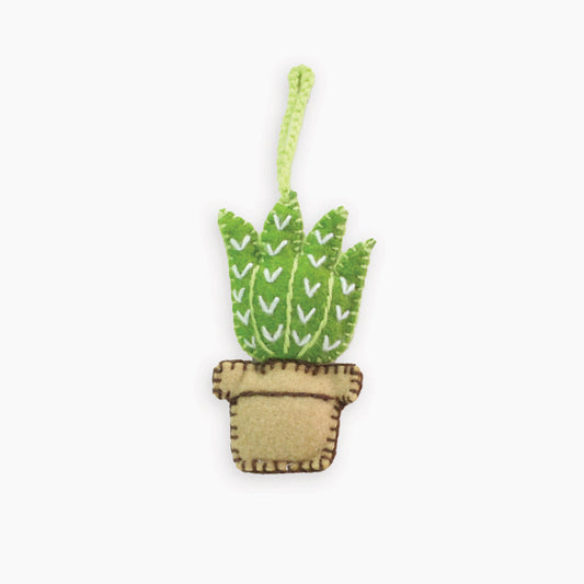 POKOLOKO Hand-Embroidered Ornament #color_house-plant