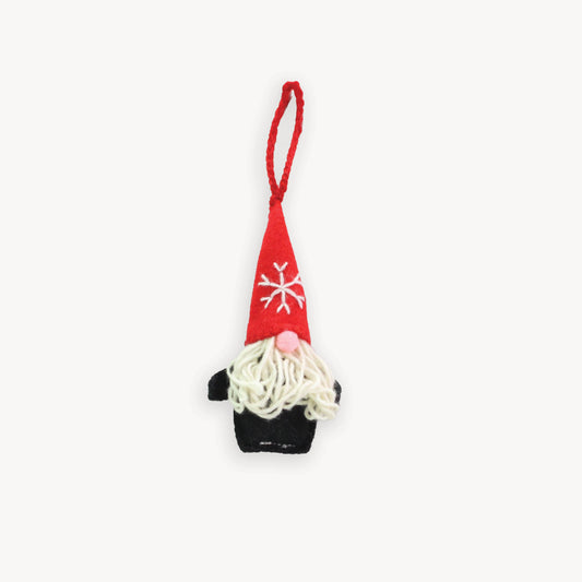 POKOLOKO Hand-Embroidered Ornament #color_red-gnome