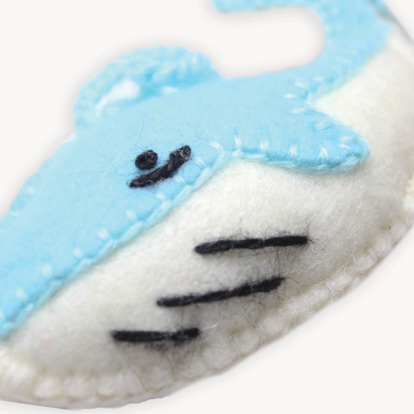 POKOLOKO Hand-Embroidered Ornament #color_whale