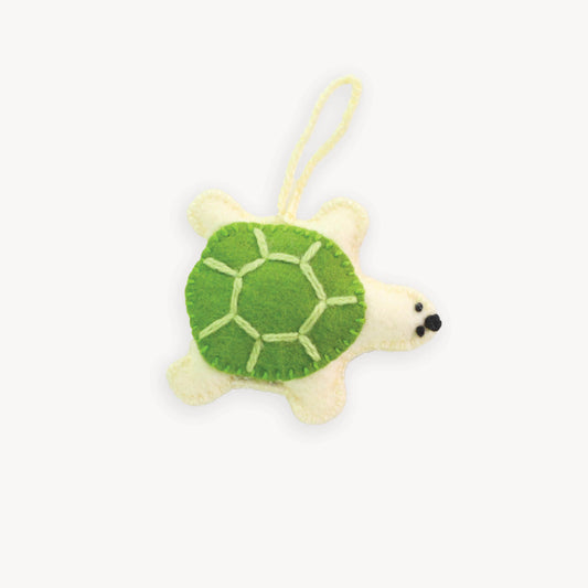 POKOLOKO Hand-Embroidered Ornament #color_turtle