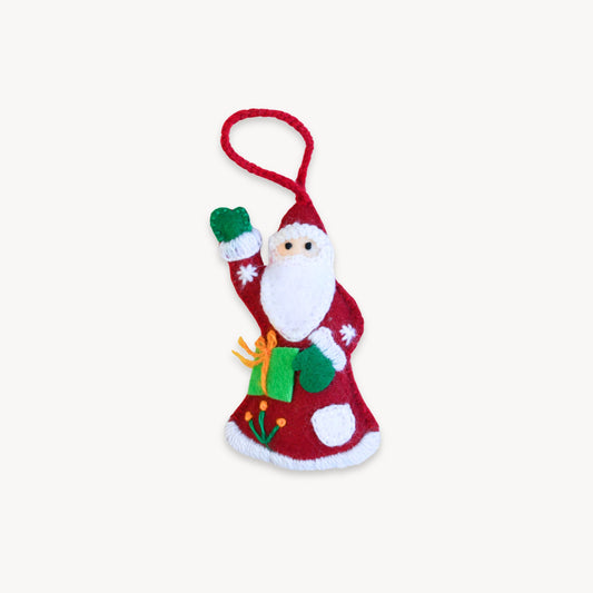 POKOLOKO Hand-Embroidered Ornament #color_santa