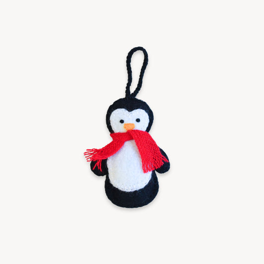 POKOLOKO Hand-Embroidered Ornament #color_penguin