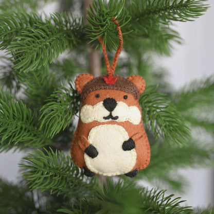 POKOLOKO Hand-Embroidered Ornament #color_beaver