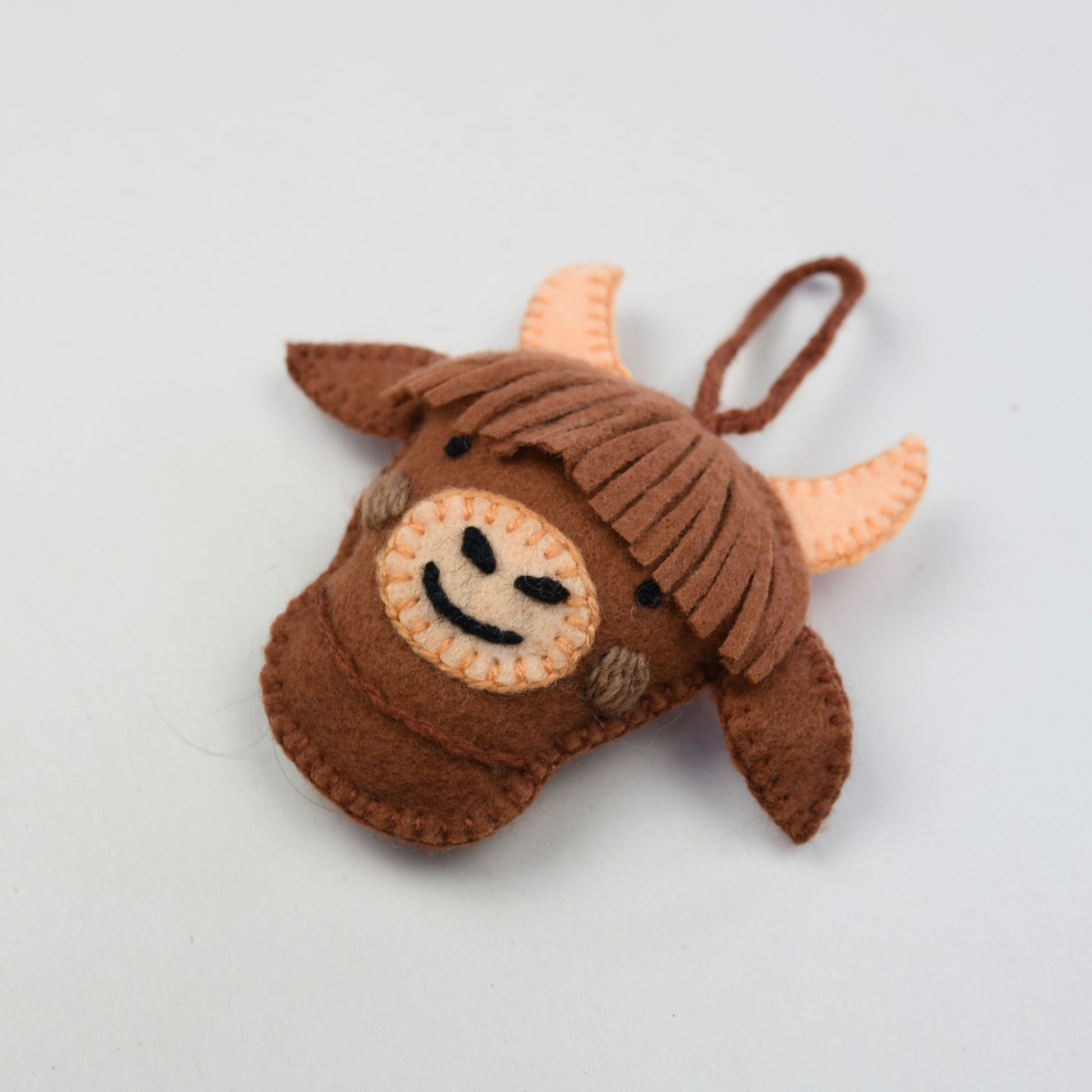POKOLOKO Hand-Embroidered Ornament #color_highland-cow