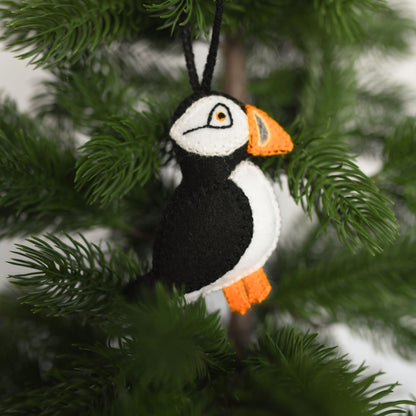 POKOLOKO Hand-Embroidered Ornament #color_puffin