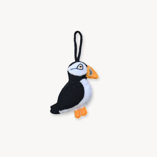 POKOLOKO Hand-Embroidered Ornament #color_puffin