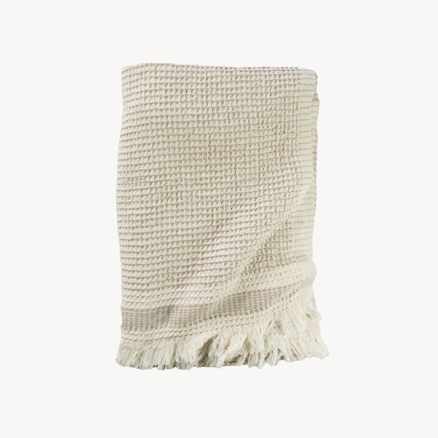 POKOLOKO Richmond Road Waffle Towel #color_waffle-tan