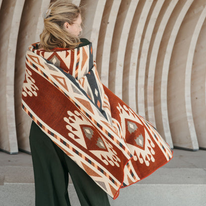 POKOLOKO Southwest Blanket #color_blaze