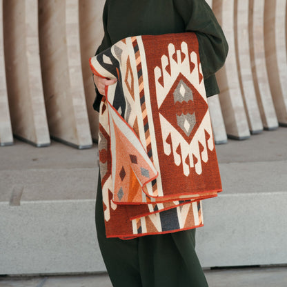 POKOLOKO Southwest Blanket #color_blaze