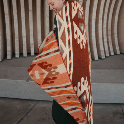 POKOLOKO Southwest Blanket #color_blaze