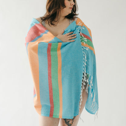 POKOLOKO Magdalen Towel #color_blue-popsicle
