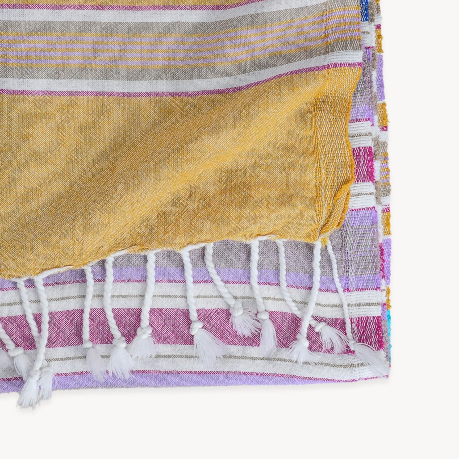 POKOLOKO Patio Stripe Towel #color_blue-stripe