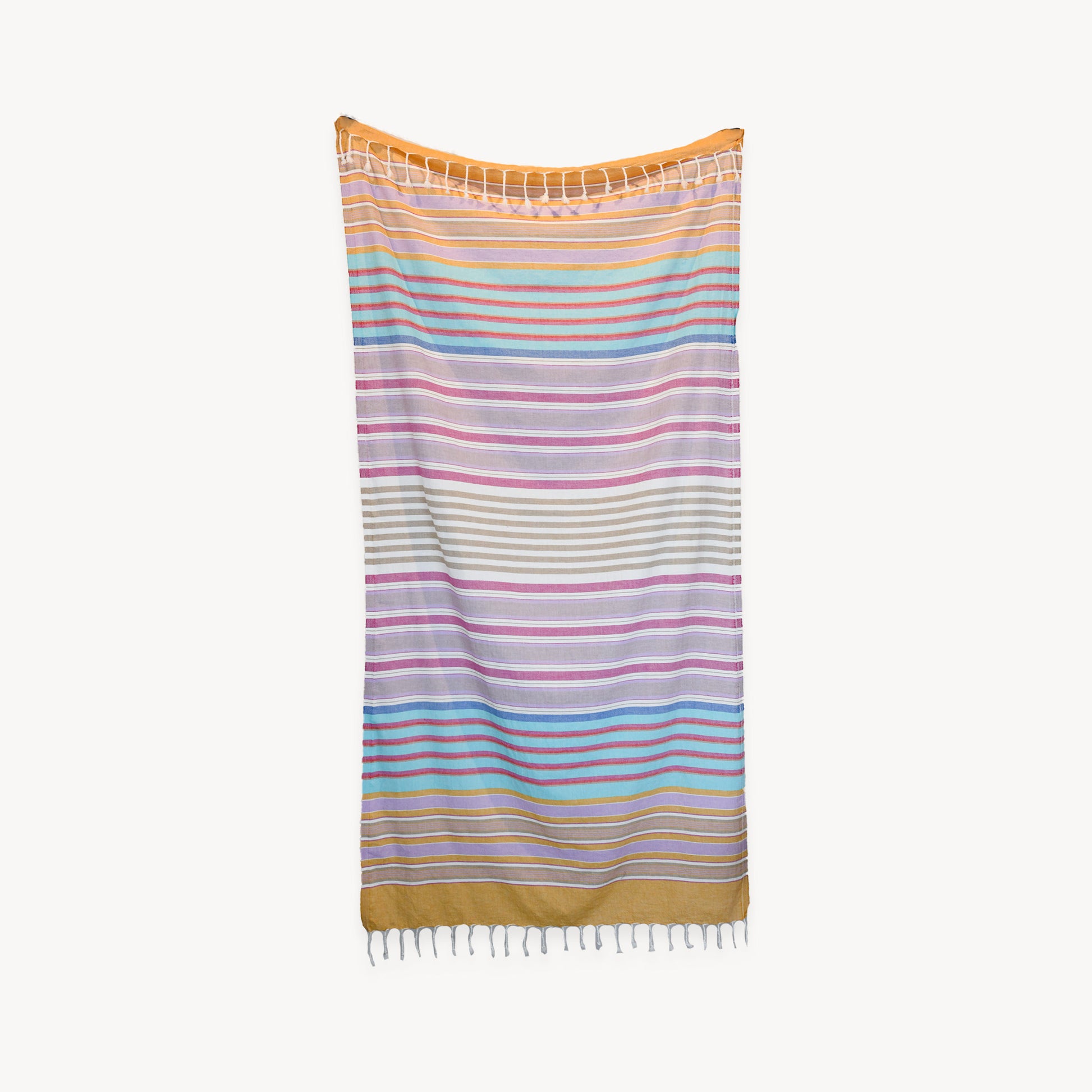 POKOLOKO Patio Stripe Towel #color_blue-stripe