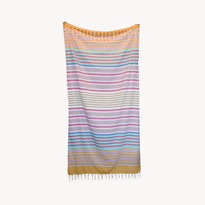POKOLOKO Patio Stripe Towel #color_blue-stripe