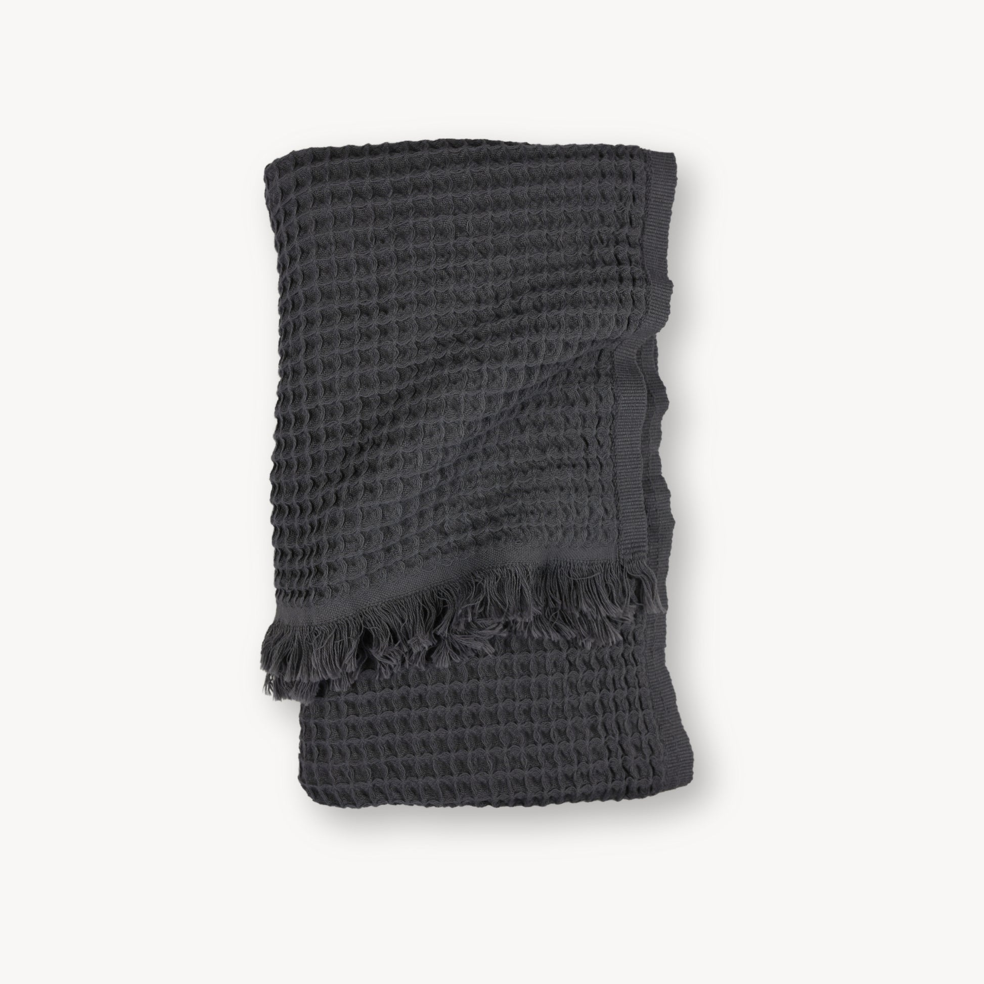 POKOLOKO French Waffle Towel #color_anthracite