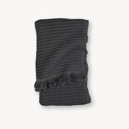 POKOLOKO French Waffle Towel #color_anthracite