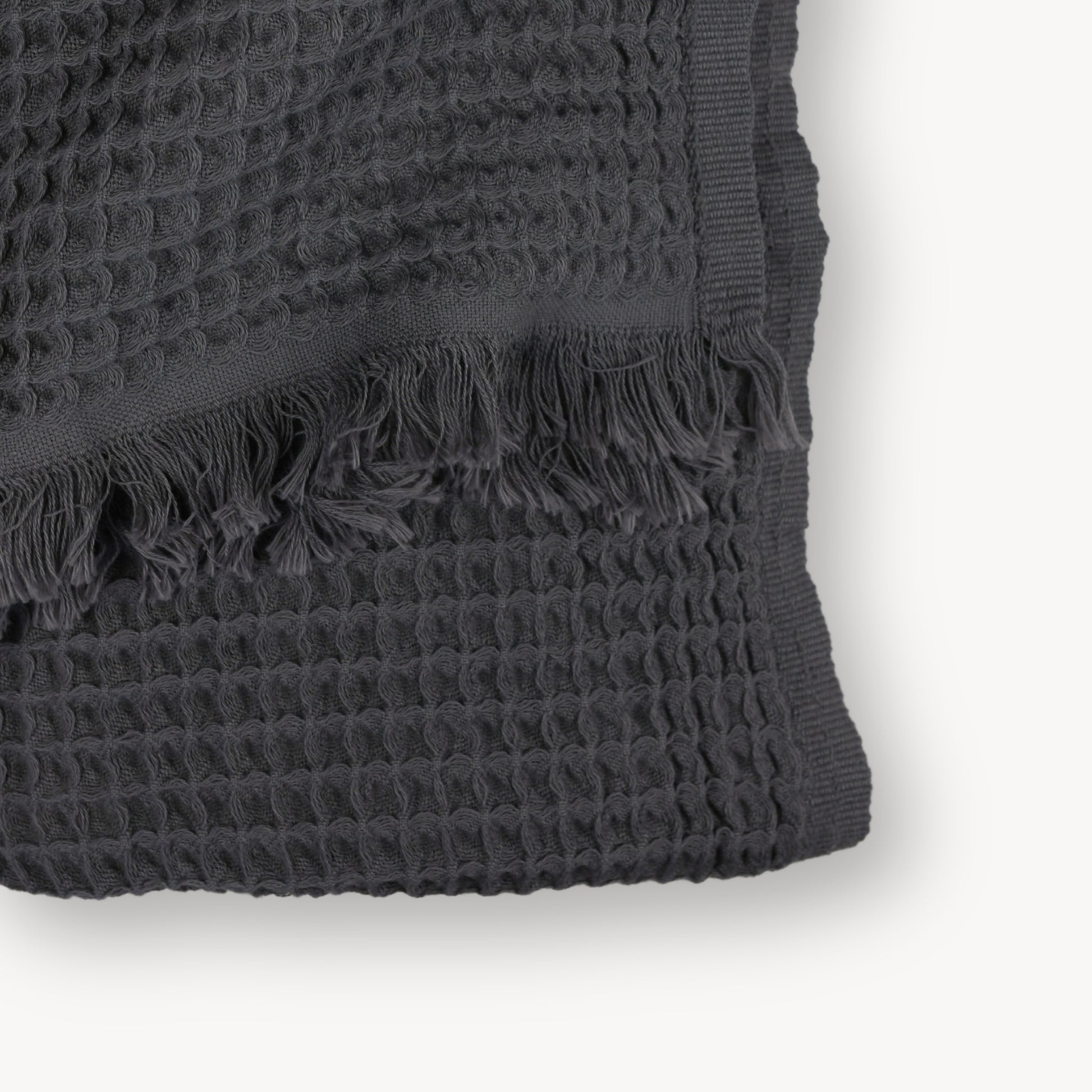 POKOLOKO French Waffle Towel #color_anthracite