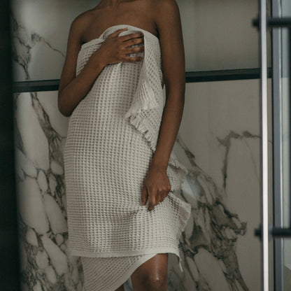 POKOLOKO French Waffle Towel #color_latte