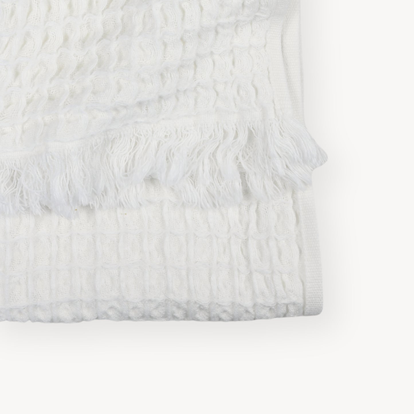 POKOLOKO French Waffle Hand Towel #color_blanche