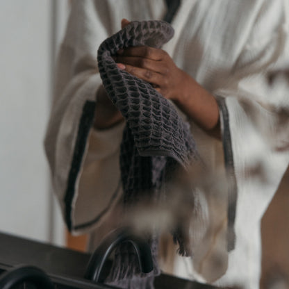 POKOLOKO French Waffle Hand Towel #color_anthracite