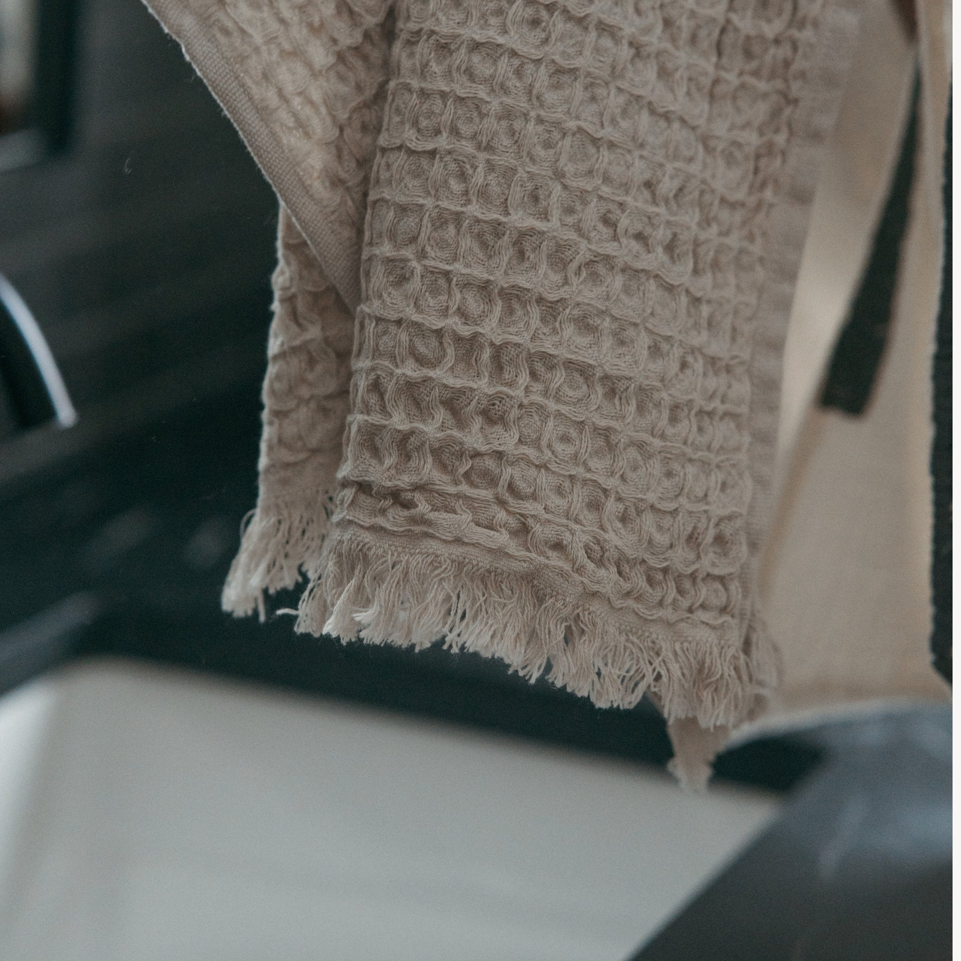POKOLOKO French Waffle Hand Towel #color_latte