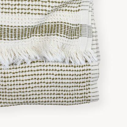 POKOLOKO Richmond Road Waffle Towel #color_waffle-hickory