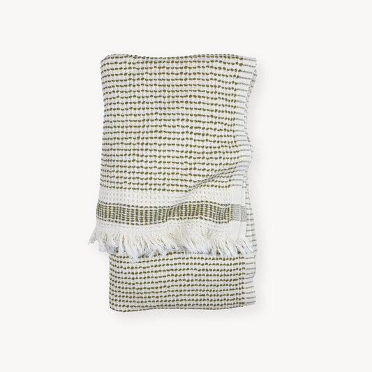 POKOLOKO Richmond Road Waffle Towel #color_waffle-hickory