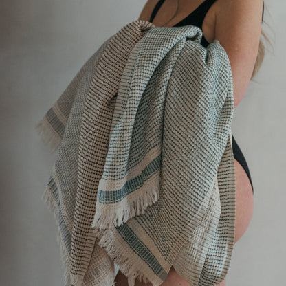POKOLOKO Richmond Road Waffle Towel #color_waffle-cirrus