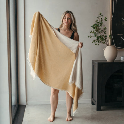 POKOLOKO Almonte Bamboo Blend Towel #color_sunrise