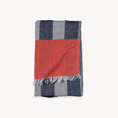 POKOLOKO Boardwalk Towel #color_vermillion-denim-boardwalk