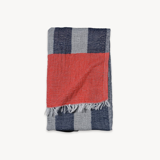 POKOLOKO Boardwalk Towel #color_vermillion-denim-boardwalk