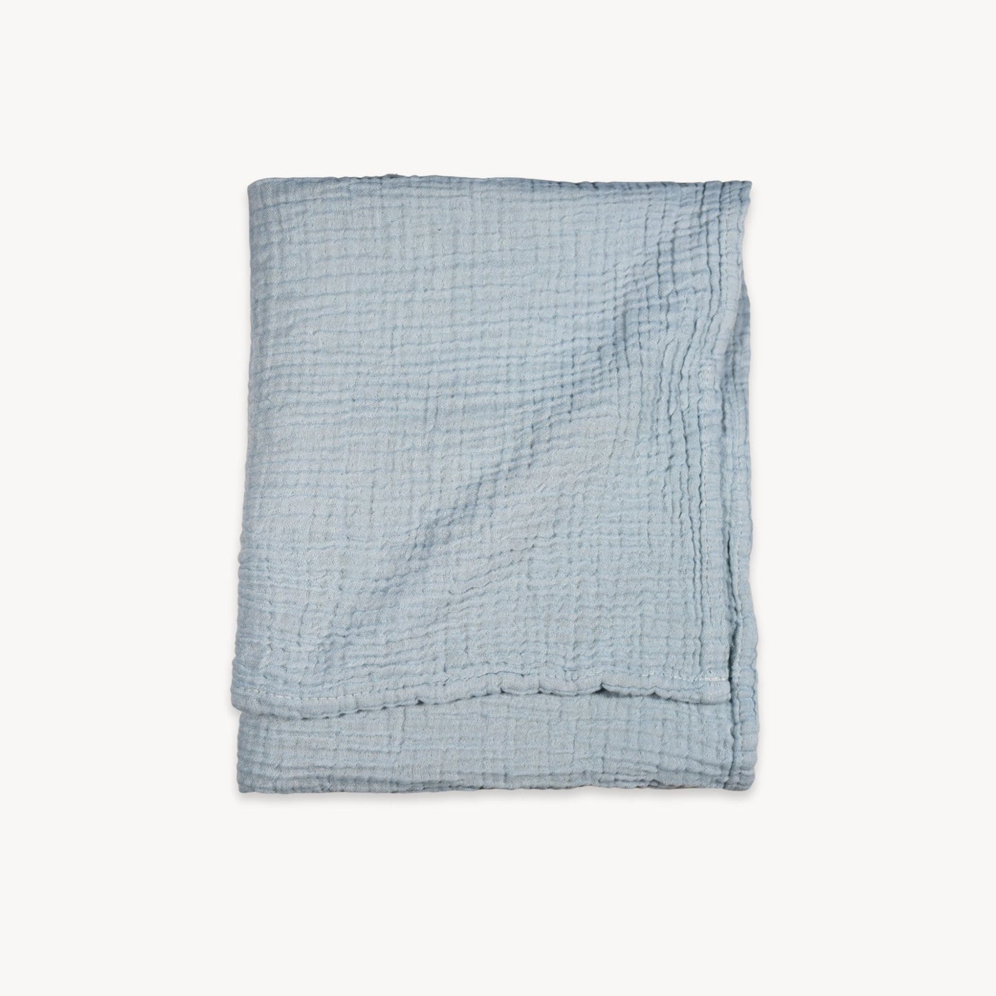POKOLOKO Crinkle Cotton Baby Blanket #color_beau-blue