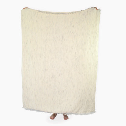 Sketched Crinkle Fleece Lined Throw