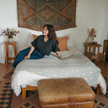 Have A Heart Fleece Lined Throw