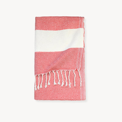 POKOLOKO Diamond Hand Towel #color_red-diamond