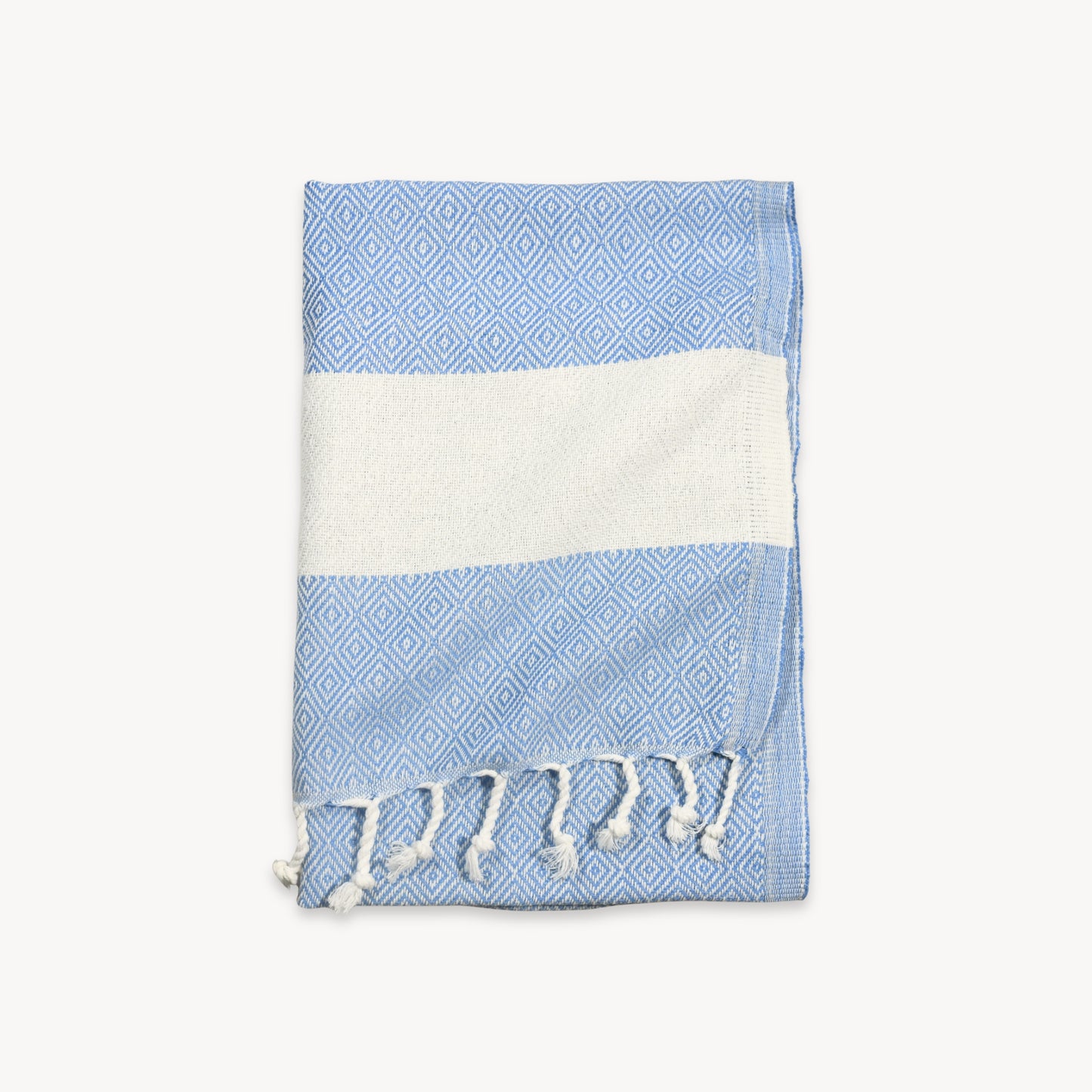 POKOLOKO Diamond Hand Towel #color_blue-jean-diamond