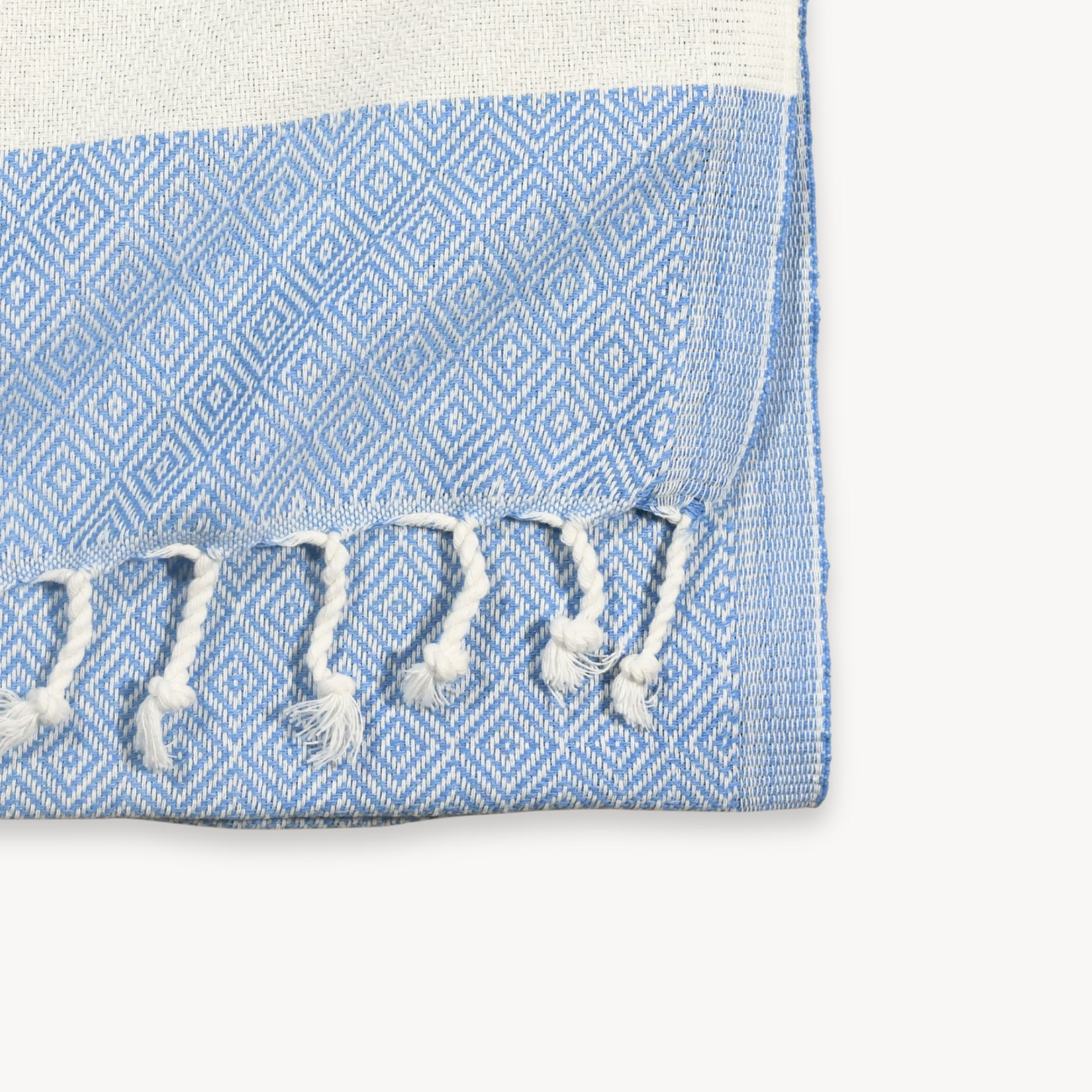 POKOLOKO Diamond Hand Towel #color_blue-jean-diamond