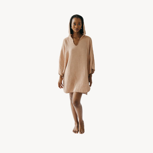 Crinkle Adult Poncho #color_crinkle-tuscan