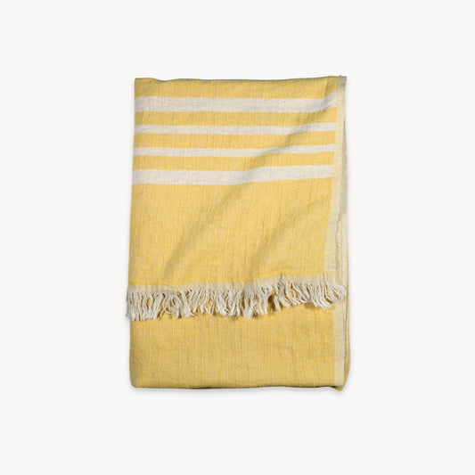 POKOLOKO West Coast Linen Throw #color_gold