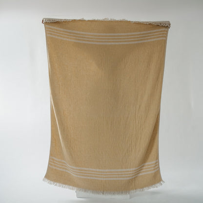 POKOLOKO West Coast Linen Throw #color_gold