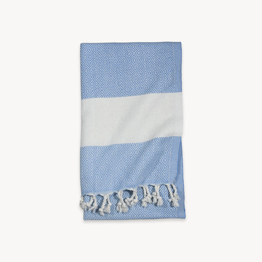 POKOLOKO Diamond Towel #color_blue-jean-diamond