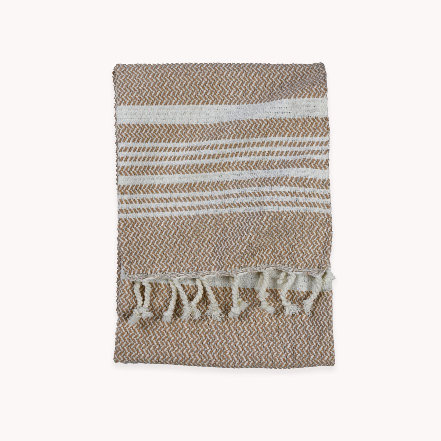POKOLOKO Diamond Hand Towel #color_sandstone-hasir