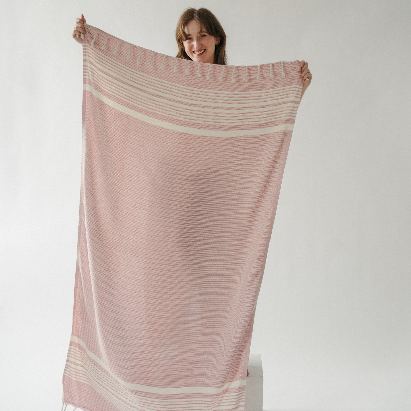 POKOLOKO Diamond Hand Towel #color_velvet-rose-hasir