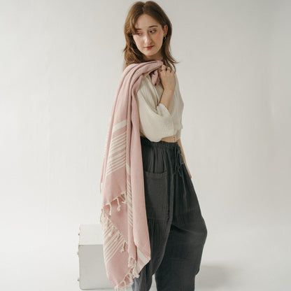 POKOLOKO Diamond Hand Towel #color_velvet-rose-hasir