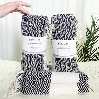 POKOLOKO Diamond Towel Bundle #color_carbon-diamond