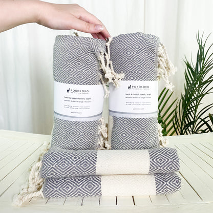 POKOLOKO Diamond Towel Bundle #color_slate-diamond