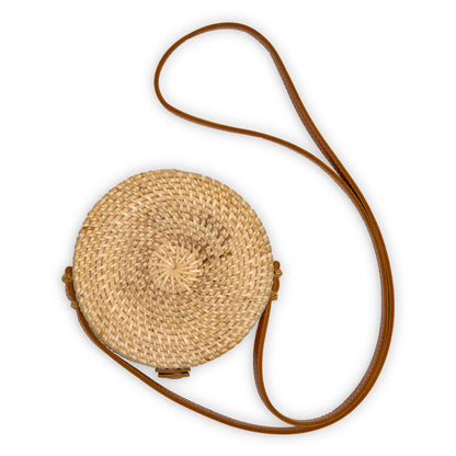 POKOLOKO Circle Bali Bag #color_tan-rattan