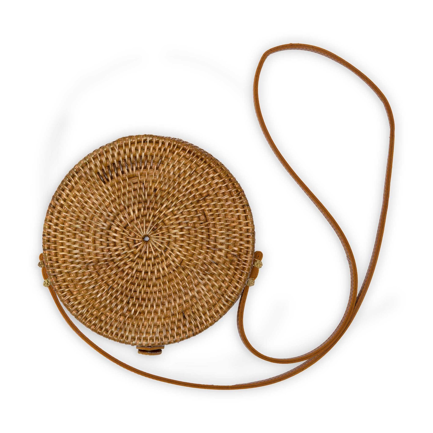 Wicker circle bag sale