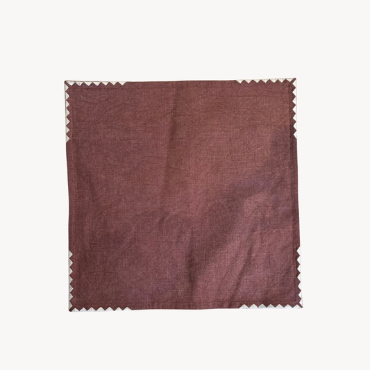 Square Pillow Case - Mauve/Brown